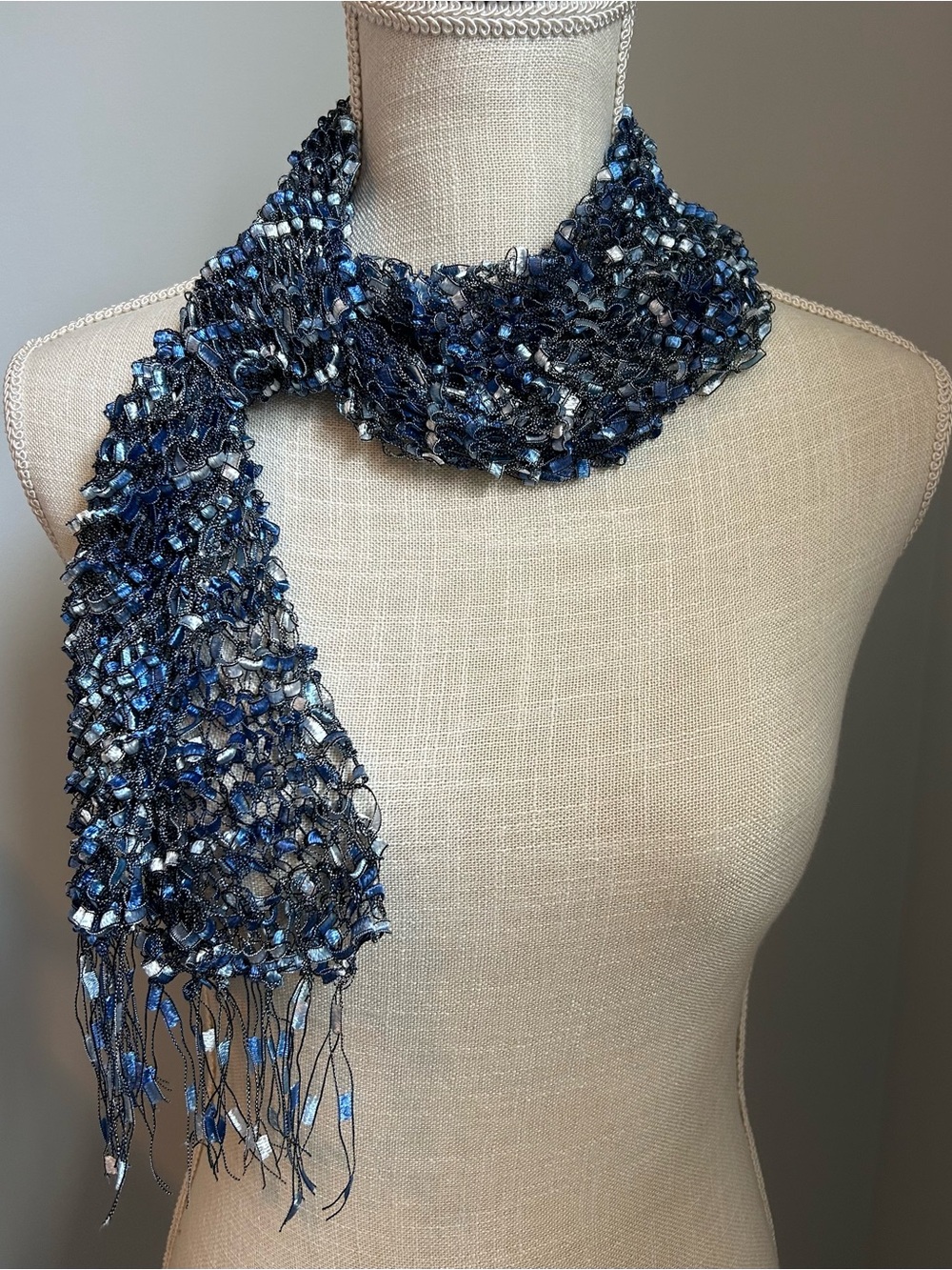 Oceanic Ladder Ribbon Scarf - Picture 2 of 5